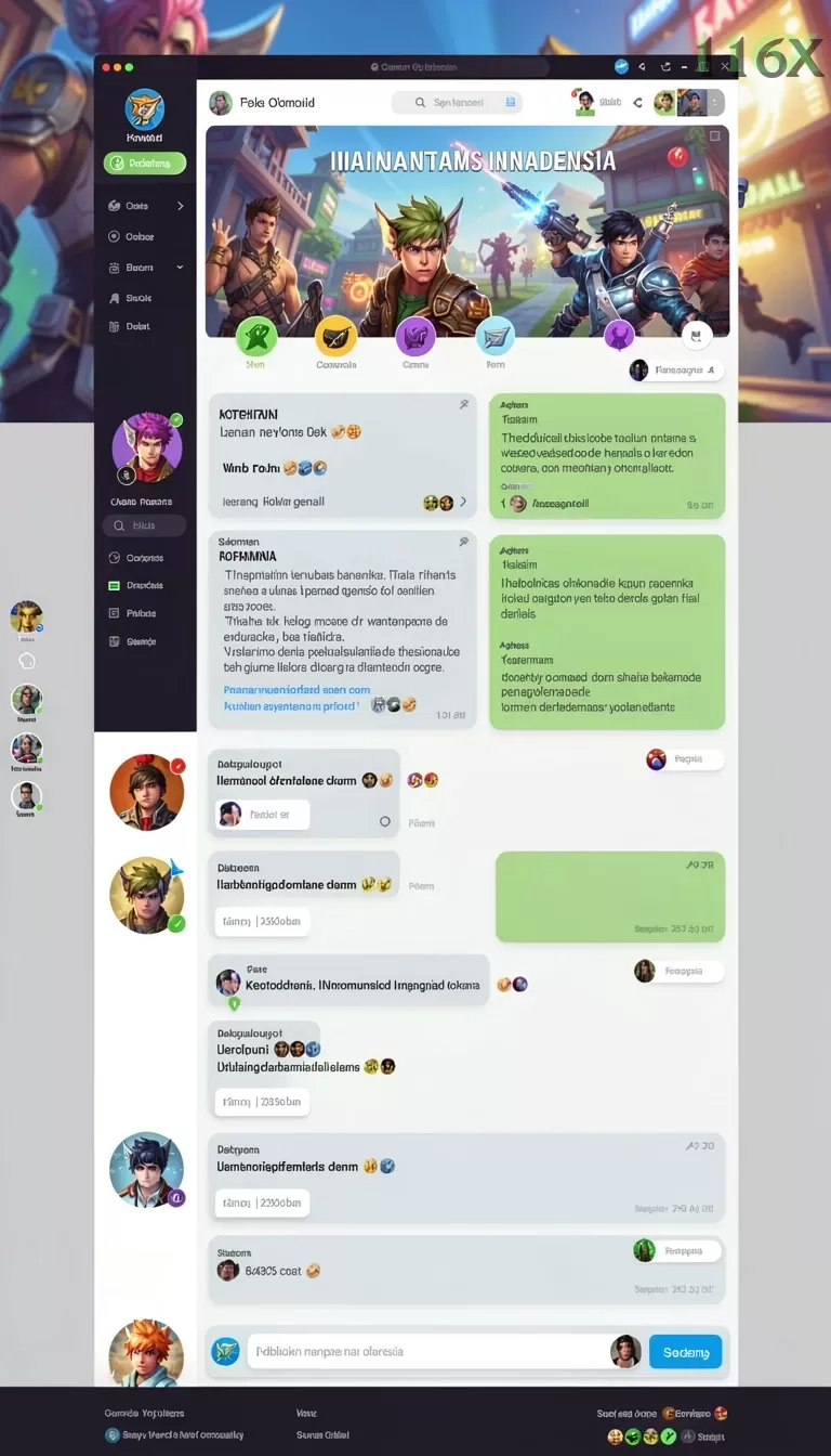 Cuplikan layar DHX4D — menu navigasi